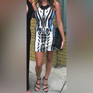 MinkPink Dress s Bodycon Mini Black Blue White Racer Tank Fitted Tight